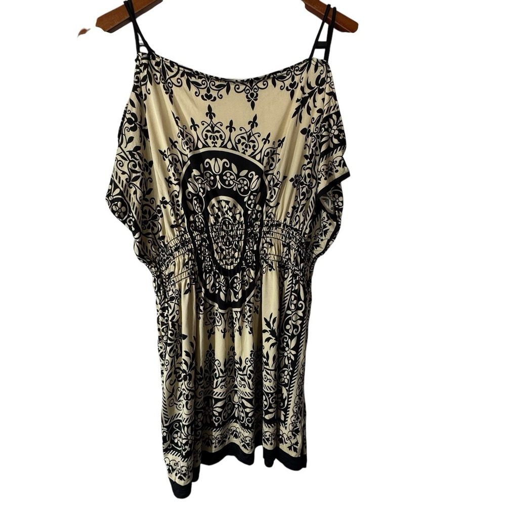 A'gaci Top Women's Medium Y2k Boho Hippie Baby Doll Cold shoulder